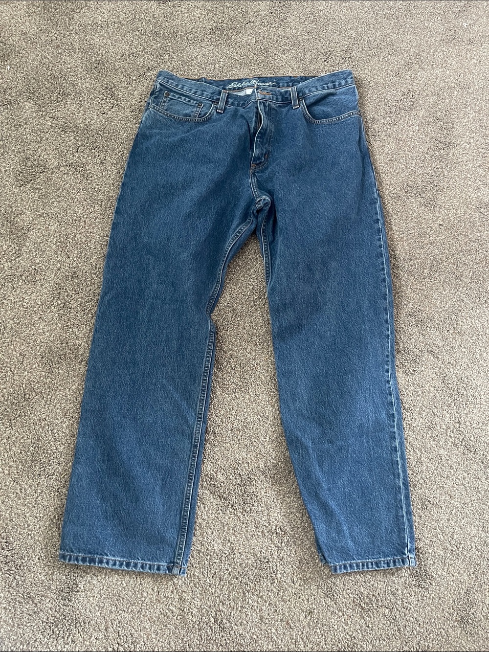 Eddie Bauer Blue Men's Straight-Leg Jeans